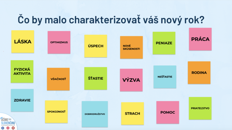Novy rok pracovný list